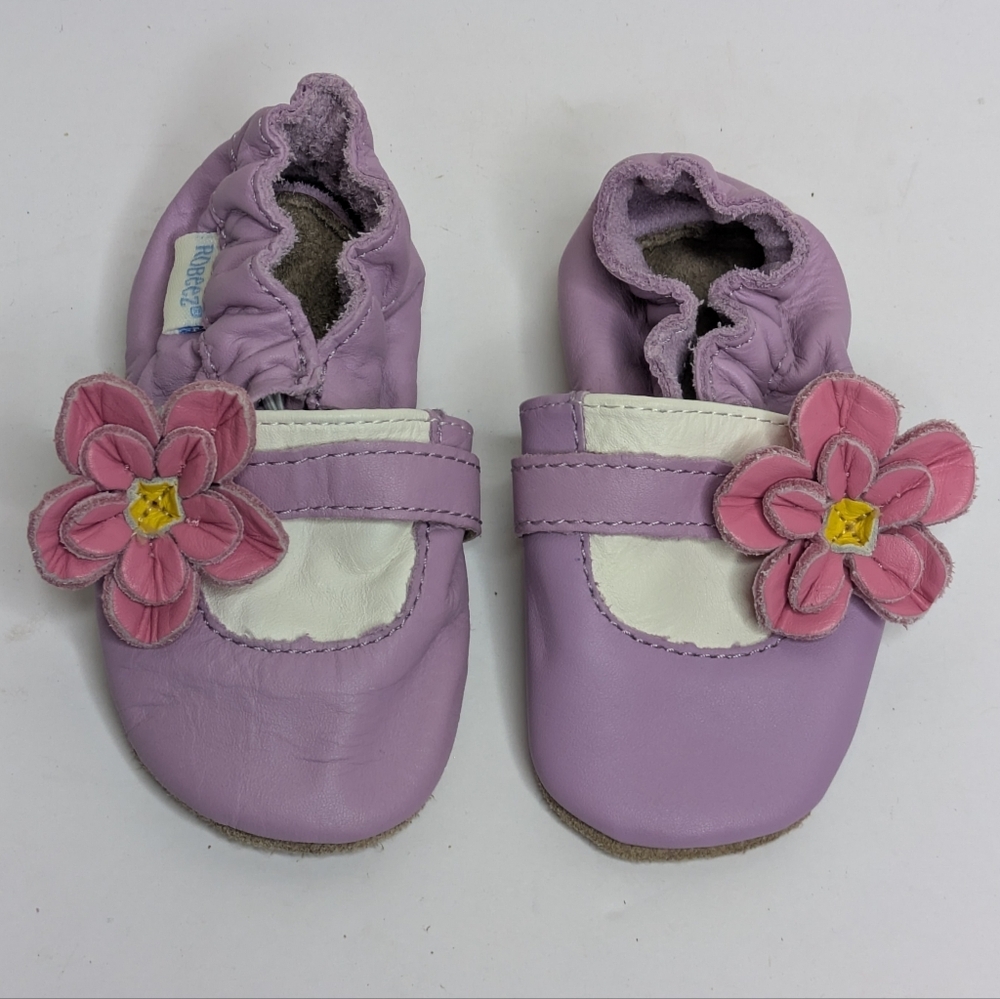 Robeez Flower Baby Leather Shoe 0-6m